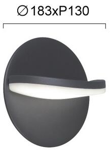 Aplica de perete LED LETTY LED/16W/230V antracit