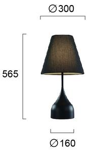 Lampă de masă MATINA 1xE27/40W/230V neagră