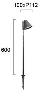 Lampă de exterior GILBERT 1xGU10/20W/230V IP65 antracit