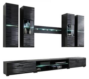 Unitate de perete sufragerie Factor 4 - negru