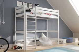 Pat Samio 80x180 copii supraetajat - culoare alb