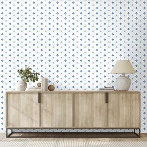 Tapet diamante geometrice albastre