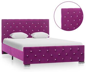Cadru de pat, violet, 120 x 200 cm, catifea
