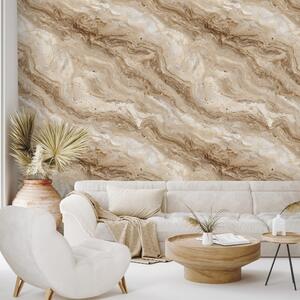 Tapet model marmorat bej natural