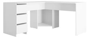 Birou de colt Comfivo Insuler, Alb, PAL laminat, 74x142x142cm, 53 kg