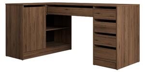 Birou de colt Comfivo Terros III, Nuc, PAL laminat, 76x158x98cm, 57.9 kg