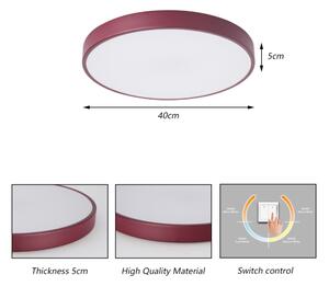 Brilagi-LED Plafonieră POOL, LED 48W, 230V, 3000/4000/6000K, 40 cm, vișiniu