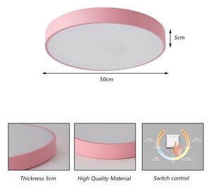 Brilagi - Plafonieră LED POOL LED/60W/230V 3000/4000/6000K 50 cm roz
