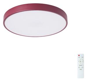 Brilagi-LED Plafonieră LED POOL, dimmabilă, 48W/230V, 3000-6000K, 40 cm, burgund + telecomandă