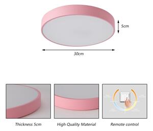 Brilagi - Plafonieră LED POOL LED/36W/230V 3000/4000/6000K 30 cm roz