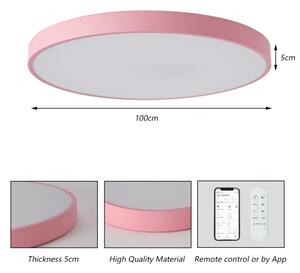 Brilagi-LED Corp de iluminat cu reglare a intensității POOL SMART LED, 128 W, 230 V, 100 cm, Wi-Fi Tuya + telecomandă, roz