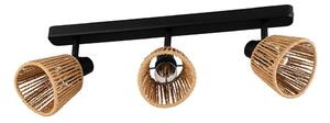 Eglo 44131 - Plafonieră cu 3 spoturi KEELBY, 3x E14 (max. 10W), 230V, negru/bej