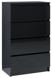 Servanta, negru extralucios, 60 x 35 x 98,5 cm, PAL - V800538V