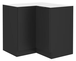 Dulap inferior de bucătărie, de colț Sobera 90x90 DN 2F BB (Negru) . 1096992