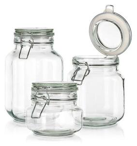 Set de borcane ermetice Banquet Erea 0,5 + 1 + 2 l