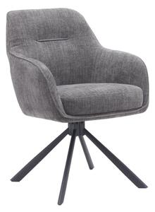 Scaun de dining pivotant Avola, gri