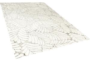 Covor pufos Solevito Romance Cutout Leaf bej 140x200 cm