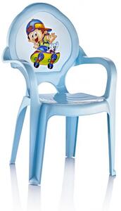 Scaun pentru copii - albastru - plastic - 1 bucată