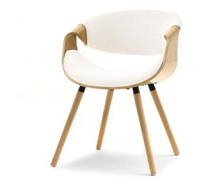 Scaun sufragerie Busque (crem + stejar). Promo -13%. 1136459