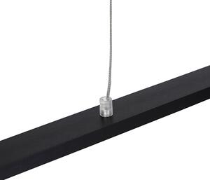 Lampă suspendată modernă neagră 150 cm cu LED - Banda
