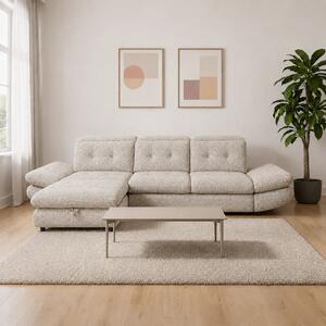 Coltar living SIENA MINI, sezlong stanga, stofa crem - Rimini R072, 29