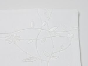 Husa de perna decorativa PETAL FRAME 40x40 cm, alba
