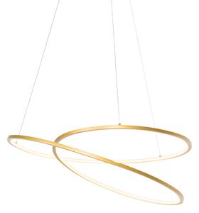 Lampă suspendată design aurie 72 cm cu LED-uri reglabile în 3 trepte - Rowan