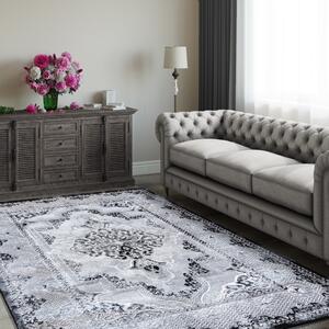 Covor negru elegant în stil vintage Lăţime: 80 cm | Lungime: 150 cm