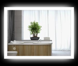 Kleankin Oglinda LED, Oglinda de Machiaj de Perete cu 3 Lumini, 800x600mm, Tactilă, Anti-Ceță, Montare Orizontală/Verticală | Aosom Romania