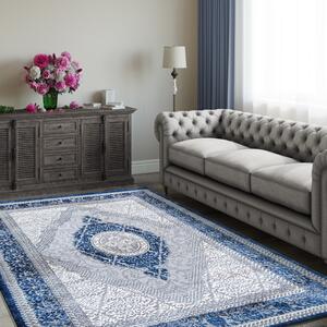 Covor albastru exclusivist în stil vintage Lăţime: 80 cm | Lungime: 150 cm