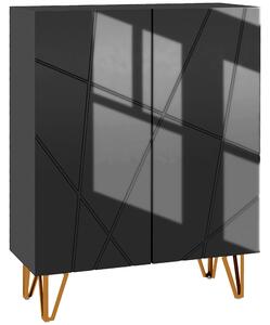 HOMCOM Dulap Îngust pentru Pantofi, Dulap Subțire pentru Depozitarea a 15-20 de Pantofi, 95x72x31.5 cm, Negru | Aosom Romania