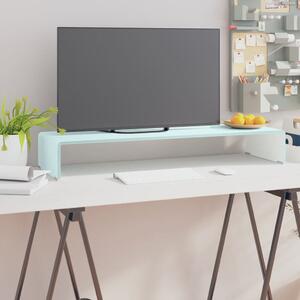 Stativ TV/Suport monitor, sticlă, verde, 90 x 30 x 13 cm