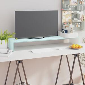 Stativ TV/Suport monitor, sticlă, verde, 100 x 30 x 13 cm