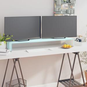 Stativ TV/Suport monitor, sticlă, verde, 110 x 30 x 13 cm