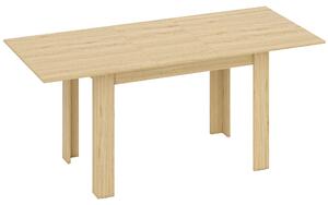 HOMCOM Masa extensibilă, 140-180 cm, finisaj lemn natural, pentru 6-8 persoane | Aosom Romania