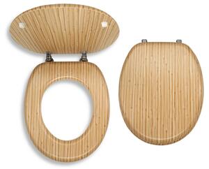 Novaservis - Scaun furniruit MDF, WC/BAMBUS