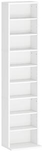 HOMCOM Unitate de Stocare pentru 260 de CD-uri/120 de DVD-uri - Alb | Aosom Romania