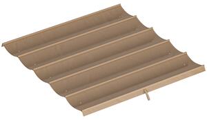 Outsunny Tettuccio di Ricambio per Gazebo 3x3 m con 10 Fori di Drenaggio Grigio | Aosom Romania