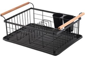 Laveo Oslo, scurgere de vase 440x320x200 mm, negru-maro, LAV-ELC_700A