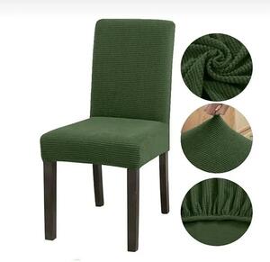 Set 6 huse elastice de scaune culoare Verde