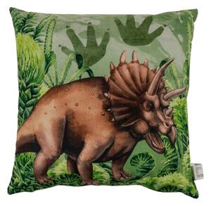 Perna decorativa TRICERATOPS 40x40 cm, verde