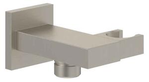 Cot racord Villeroy&Boch, Universal Showers, pătrat cu suport duș, brushed nickel