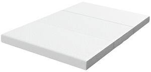 HOMCOM Saltea Pliabilă 195x120cm, 10cm, Husă Lavabilă, Ideală pentru Oaspeți/Camping, Gri | Aosom Romania