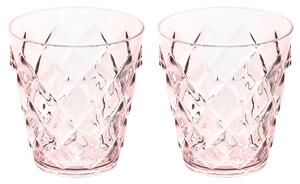 Set 2 cupe Koziol CRYSTAL, roz