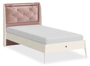 Pat 100x200 cm modern pentru fete cu tablie tapitata , Colectia Elegance
