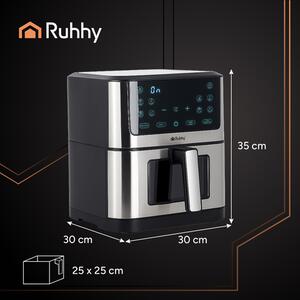 Friteuză cu aer cald Air Fryer Ruhhy 8L - Friteuză fără ulei cu 10 programe și ecran tactil LED
