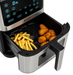 Friteuză cu aer cald Air Fryer Ruhhy 8L - Friteuză fără ulei cu 10 programe și ecran tactil LED