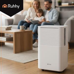 Dezumidificator de aer Ruhhy - Cu higrostat, temporizator, WiFi, capacitate 12L/24h