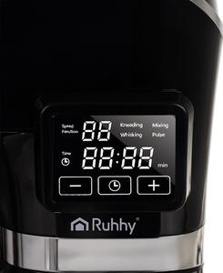 Robot de bucătărie multifuncțional Ruhhy 2300W - Cu bol încălzit 6.2L, negru