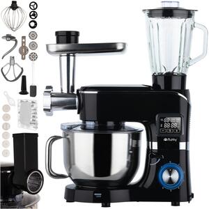 Robot de bucătărie multifuncțional Ruhhy 2300W - Cu bol încălzit 6.2L, negru